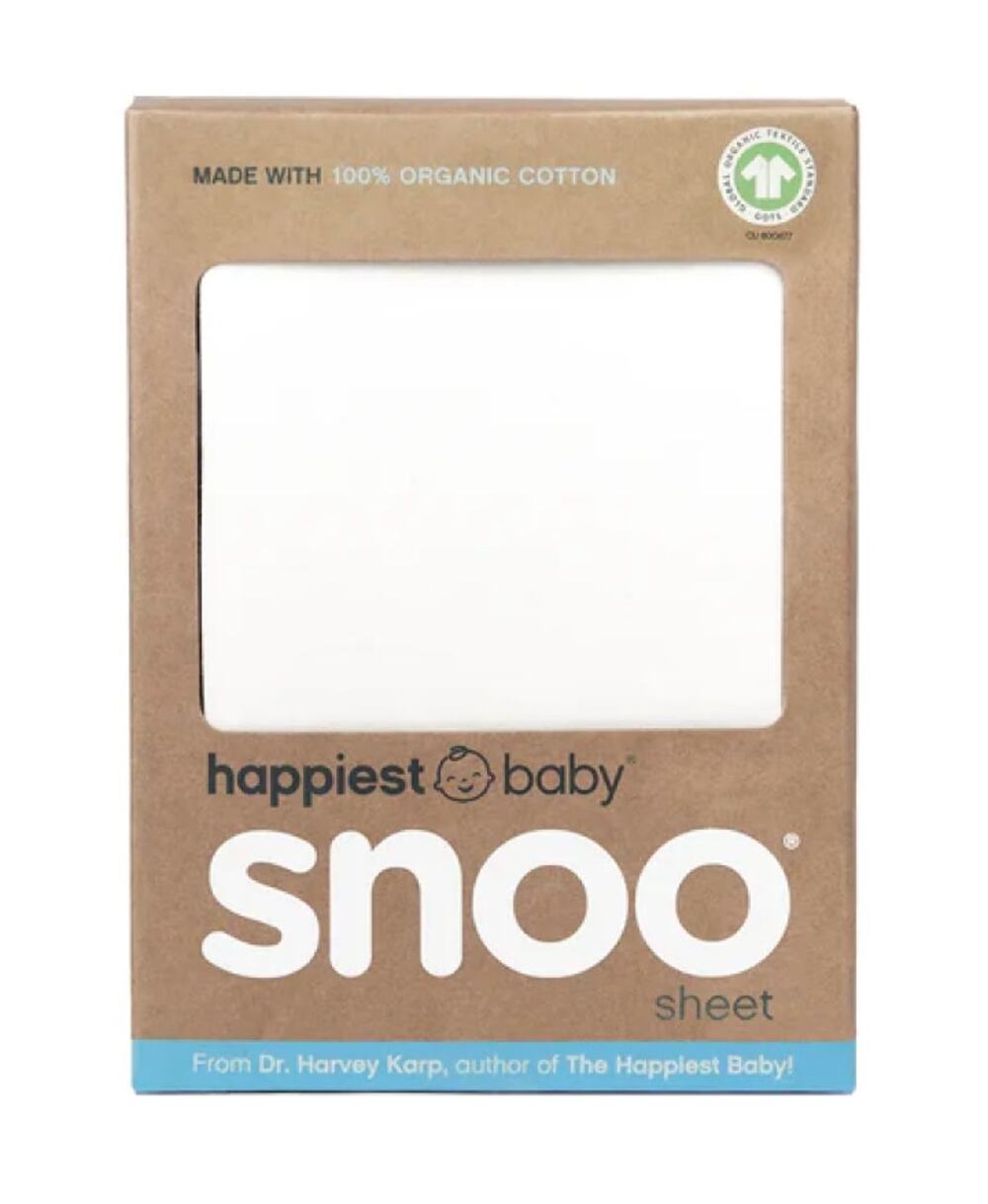 100% Organic Cotton SNOO Baby Bassinet Fitted Sheet Ivory White NEW
